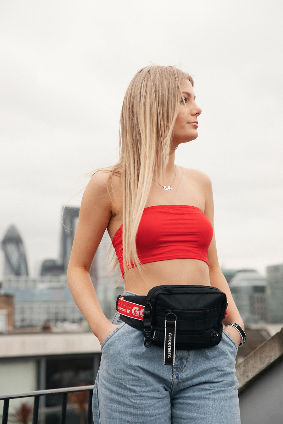 Tisno Cross Body Bag - Black and Yellow