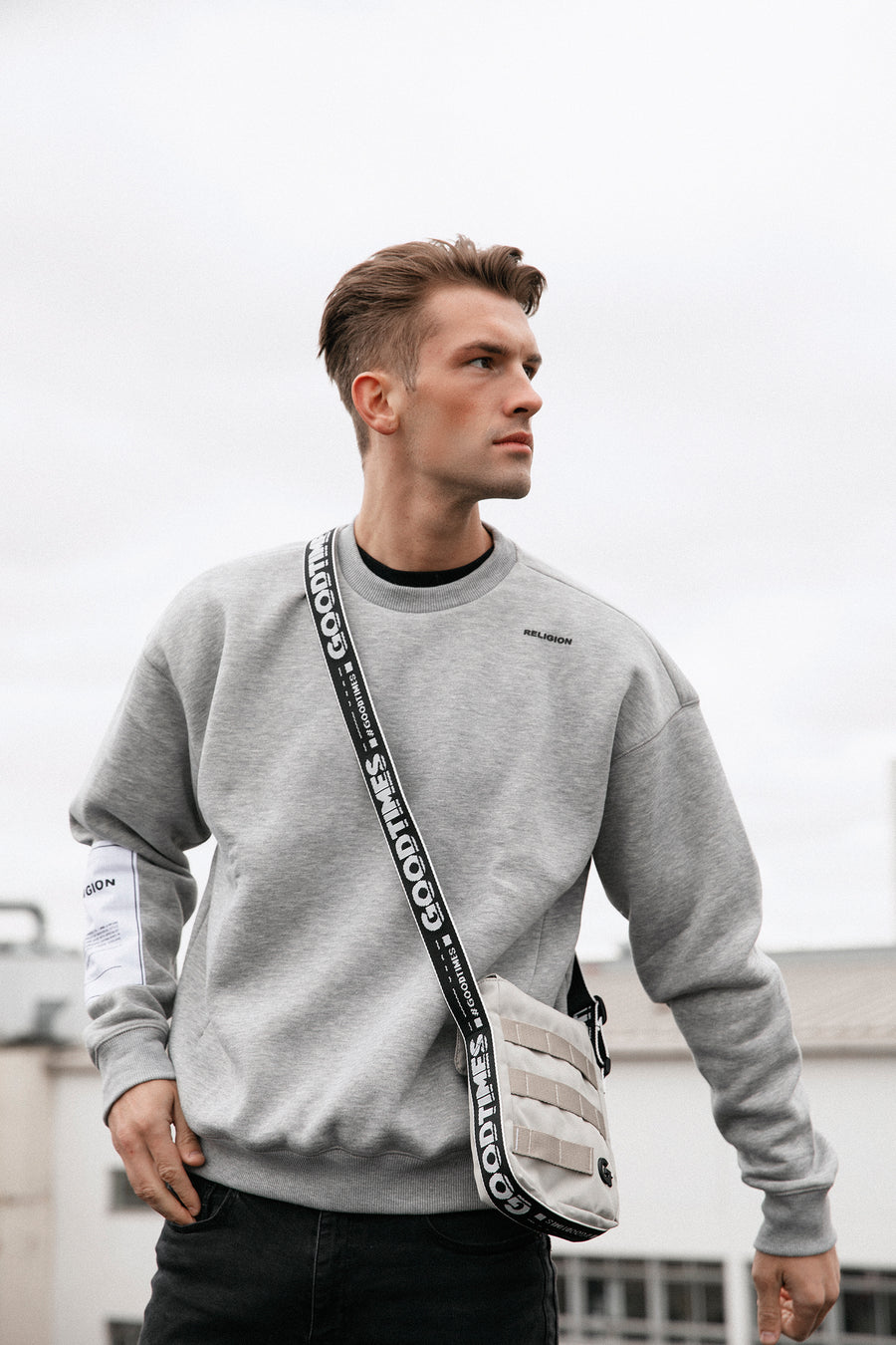 Saba Flight Bag - Ecru and Black