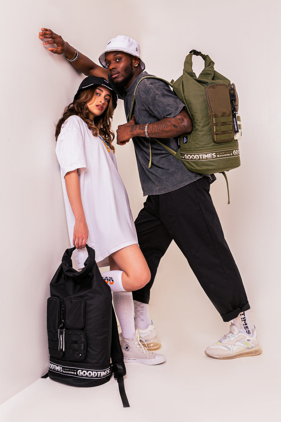 Waterville Bucket Hat - Black/White