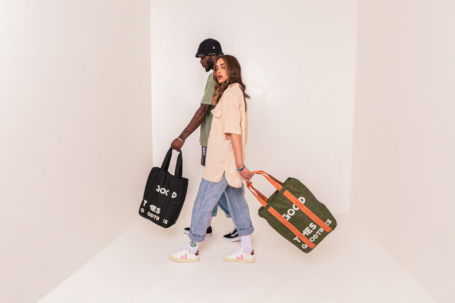Shoreditch Tote - Black/Unbleached
