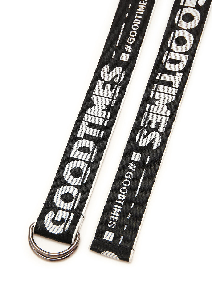 Van Allen D Ring Belt - Black/White